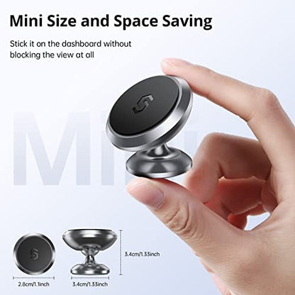 SYNCWIRE Magnetic Car Phone Holder for Dashboard, Cell Phone Car Mount - color: Gray