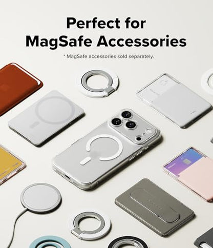 Ringke for iPhone 17 Pro Max Case [Fusion Magnetic Matte Clear] | Compatible with MagSafe, Oil & Dirt Resistant, Anti-Fingerprint Technology Prevents Oily Smudges, Feels Velvety Soft - size: iPhone 17 Pro Max