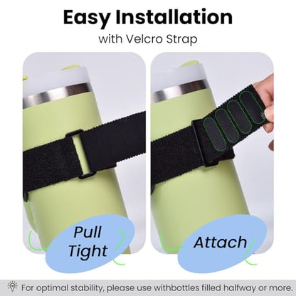 Magnetic Phone Holder for Stanley Cup,Adjustable Water Bottle for Gym,Phone Stand Fit for iPhone with Magsafe,Universal Holder Mount for Stanley Owala Yeti Tumbler Hydrojug 16-60oz,Gym,Stroller