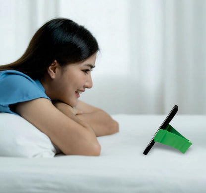 Gator Grip Phone Stand - Cell Phone Holder Stand for Desk Nightstand Kitchen - Compatible with iPhone, Android and Most Smartphones up to 6.8" on Width of Phone (Kelly Green) - color: Kelly Green