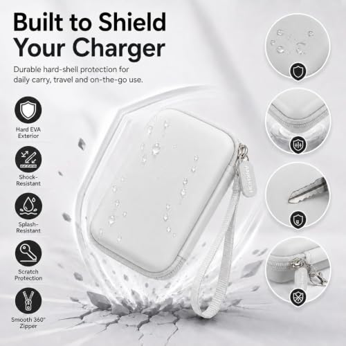 ANKHOH Travel Case for Iseyyox/for QUZUDN/for Ucomx 3 in 1 Wireless Charger - color: White