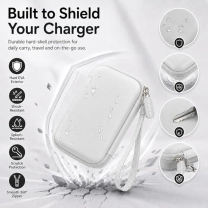 ANKHOH Travel Case for Iseyyox/for QUZUDN/for Ucomx 3 in 1 Wireless Charger - color: White