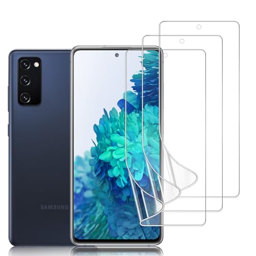 3 Pack TPU Screen Protector for Samsung Galaxy S20 FE, Self-Healing HD Flexible Hydrogel Film Compatible with Galaxy S20 FE 6.5", Support Fingerprint Unlock, Scratch-Resistant, Bubble Free - size: Samsung Galaxy S20 FE
