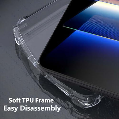 USTIYA Case for Motorola Moto G 5G 2025/2026/ G Play 5G 2026 Clear TPU Four Corners Military-Grade Protection Cover Transparent Soft funda