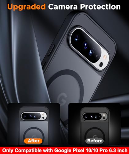 SPIDERCASE Magnetic for Google Pixel 10/Pixel 10 Pro Case, Black - color: Black, size: Pixel 10/10 Pro