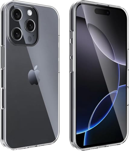 Compatible with iPhone 16 Case, Ultra Slim Thin Flexible Clear TPU Phone Case Cover for iPhone 16 Soft Silicone Protective Case
