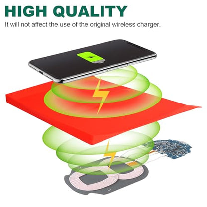 Center Console Wireless Charging Silicone Mat Compatible with Tesla Model X Model S 2023 2022 2021 Accessories Waterproof Cover Interior Pad Non-Slip Mats Phone Tray Upgrade (Red)