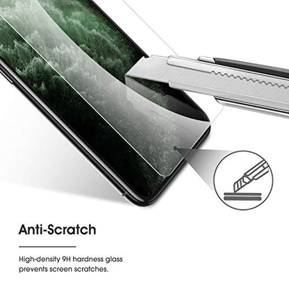 OMOTON Pack of 4 Tempered Glass Screen Protector Film for iPhone 11 Pro/X/XS [Installation Kit Provided] Anti-Scratch, Easy Installation, Bubble-Free, Transparent [5.8 Inches/5.8 Inches) - size: iPhone X