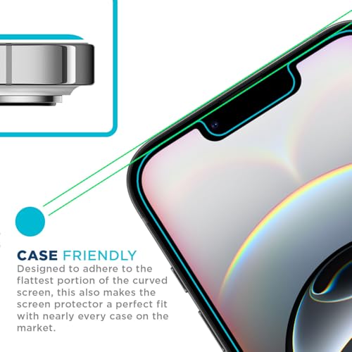 Tech Armor Privacy Glass for iPhone 16e, 14, 13 Pro Screen Protector 1 Pack - size: iPhone 14 / 13 / 13 Pro-6.1 Inch