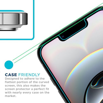 Tech Armor Privacy Glass for iPhone 16e, 14, 13 Pro Screen Protector 1 Pack - size: iPhone 14 / 13 / 13 Pro-6.1 Inch