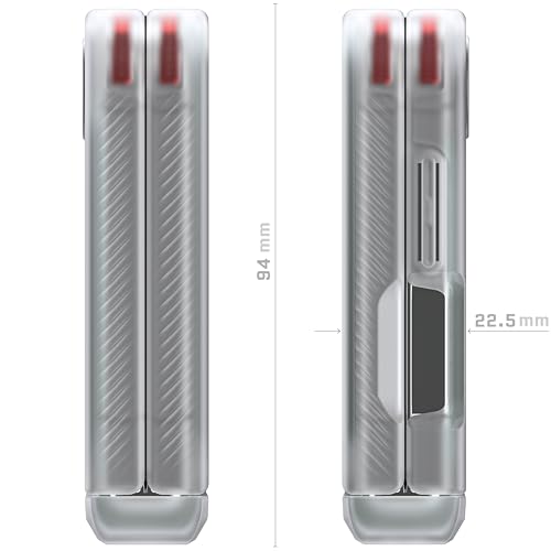 Ghostek Covert Clear Galaxy Z Flip 6 Case with Built-in Kickstand and Full Hinge Protection Shockproof Protective Phone Cover Designed for 2024 Samsung Galaxy Z Flip6 (6.7") (Clear) - color: Clear, size: Galaxy Z Flip 6