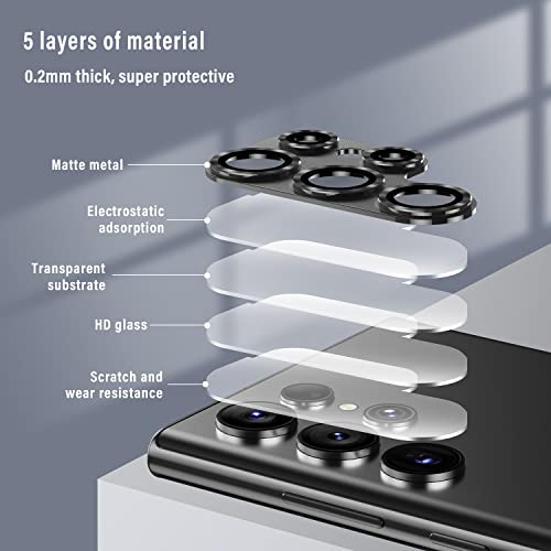 PASNEW Camera Protector for Samsung Galaxy S25 Ultra,1 Pack(Black)