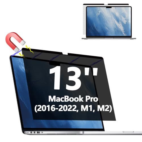 Magnetic Privacy Screen Protector for MacBook pro 13 " (2016-2022,M1, M2) - color: Magnetic MacBook Pro 13 Inch (2016- 2022, M1, M2)