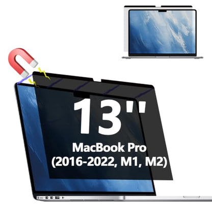 Magnetic Privacy Screen Protector for MacBook pro 13 " (2016-2022,M1, M2) - color: Magnetic MacBook Pro 13 Inch (2016- 2022, M1, M2)