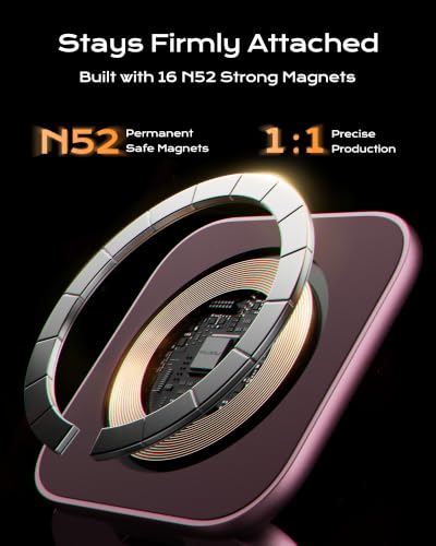 KU XIU Qi2.2 25W Magnetic Wireless Charger for iPhone 18 Pro Max, Foldable 3 in 1 Travel Charging Station for iPhone 18-12, 5W for Apple Watch & AirPods, Aluminum Alloy Design, 45W Adapter, Burgundy - color: Burgundy