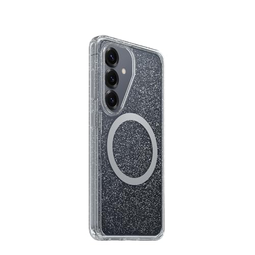 OtterBox Samsung Galaxy S26 Symmetry Series Case - Stardust 4.0, Clear, Thin, Glitter Samsung Phone Case, Built-in Fast Charge Magnets & Raised Edges - color: Stardust Clear/Glitter, style: S26