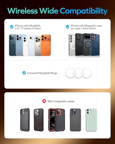 MOMAX Magnetic Portable Charger, 10000mAh Magnetic Power Bank PD 3.0 Battery Pack USB-C 15W Fast Charging Bank, 0.5inch Wireless Charger Compatible with iPhone 17/16/15/14/13/12 Series - color: Titanium2, size: 10000mAh