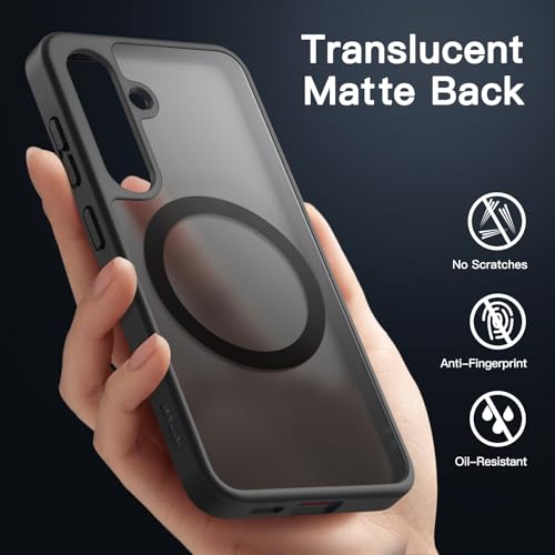 JETech Magnetic Case for Samsung Galaxy S24, Black - color: Black, size: Galaxy S24