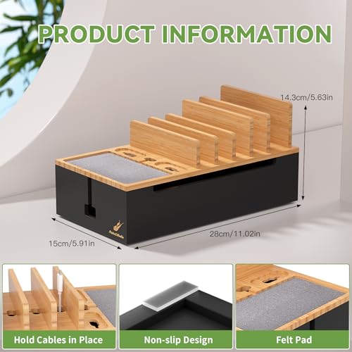 Pezin & Hulin Docking Station for Multi Devices -Natural + Black - color: Natural+Black