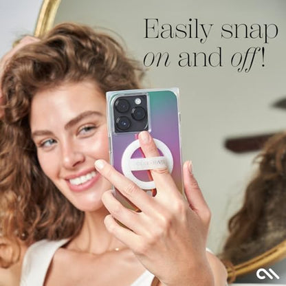 Case-Mate Magnetic Phone Loop Grip - MagSafe Holder - White Sparkle - color: White Sparkle