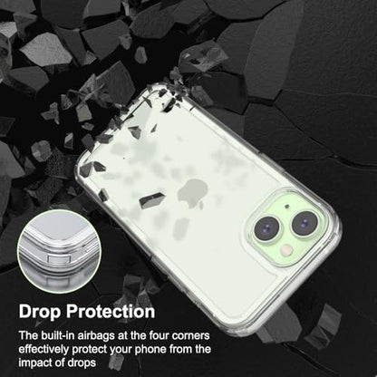 for iPhone 15 Clear Bumper Frame No-Back Case, Slim Fit Ultra-Light Anti-Yellowing Transparent Protection Bezel Phone Cover Case 6.1" 2023 - color: Clear, size: iPhone 15