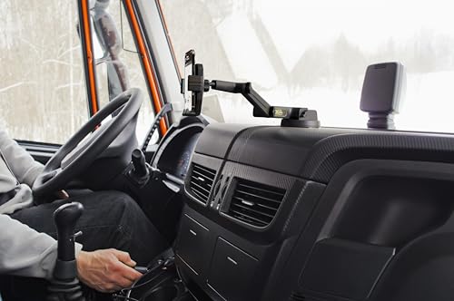 Truckules Truck Phone Mount, 16.9" Long Holder, Big Rig, Gray - color: Gray