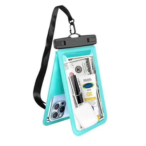 Swimming Dry Bag Beach Touch Screen Pool Boating Kayaking PVC Camping Floating Waterproof Cellphone Pouch(Green) - color: Green
