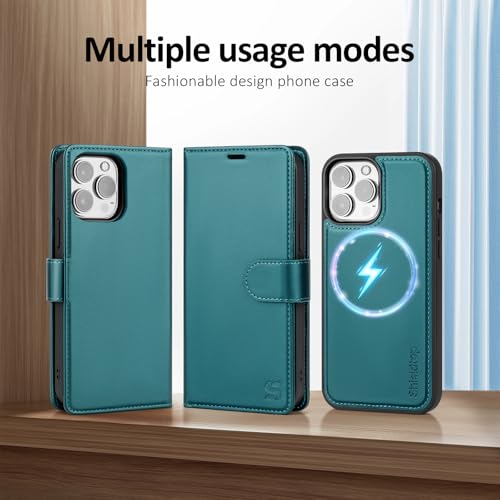 Shieldtop Compatible with MagSafe iPhone 13 Pro Max Wallet Case,Blue Green - color: Blue Green, size: iPhone 13 Pro Max - 6.7"