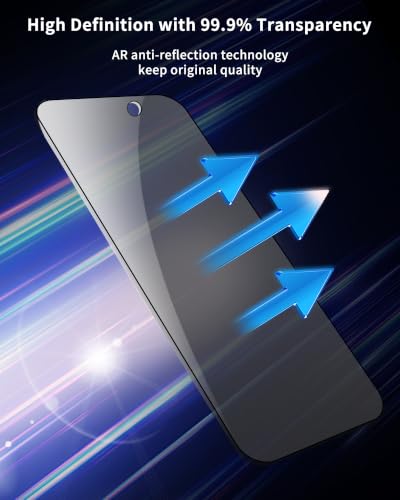 3+2 Pack for iPhone 17 Pro Privacy Screen Protector (6.3 inch) - color: For iphone 17 Pro Black