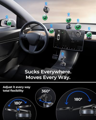 MRGLAS 【Upgraded】 15W for iPhone 18 Pro Max MagSafe Car Mount Phone Charger