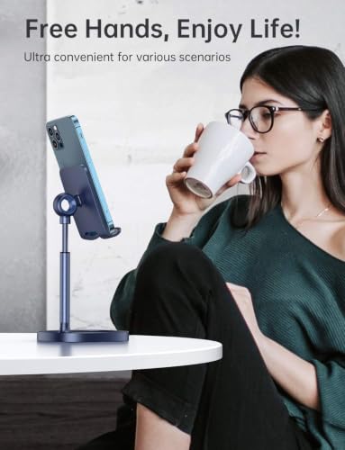 LISEN Cell Phone Stand Phone Holder for Desk, Gaming for Nintendo Switch - color: Blue