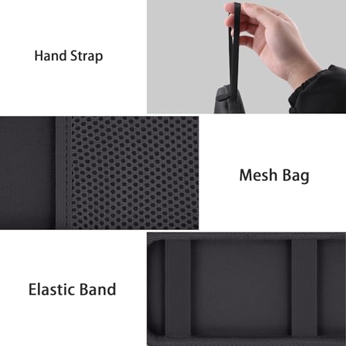 Hard Travel Case for UEQ/VBA/KEEPRO 3 in 1 Wireless Charging Station - color: Black Case