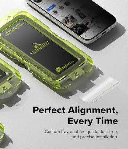 Ringke for iPhone Air Screen Protector [Easy Slide Privacy, 2 Pack] - size: iPhone Air