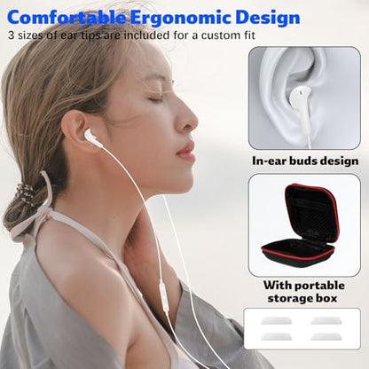 USB C Headphone for iPhone 18 Pro/17 Pro Max 16 Wired Earbuds,White - color: White
