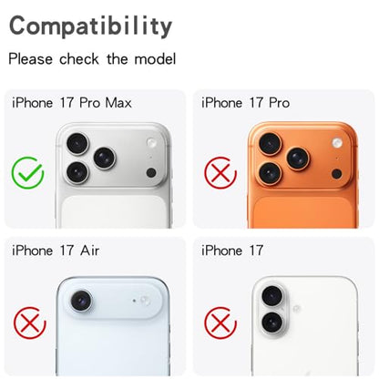 Bling Diamond Camera Lens Protector Compatible with iPhone 17 Pro Max, Metal Glitter Gem Camera Cover，9H Tempered Glass lens full Screen Sparkle Rhinestone Protector - size: for iPhone 17 Pro Max