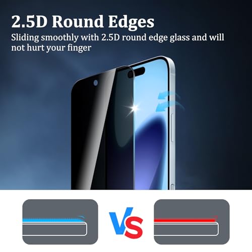 3 Pack Privacy Screen Protector for iPhone 17 Air - size: iPhone 17 Air 3PCS
