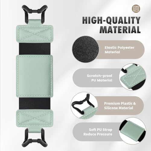 MoKo Soft Hand Strap for 6-8" Kindle eReaders Fire Tablet, Mint Green - color: A-mint Green, style: Soft Pu Strap