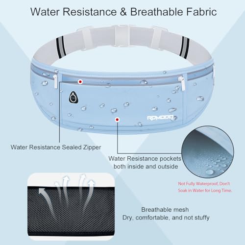 Fanny Pack for Men, Slim Running Belts Waist Pack for Women, Blue - color: 03-Blue