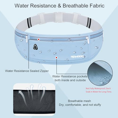 Fanny Pack for Men, Slim Running Belts Waist Pack for Women, Blue - color: 03-Blue