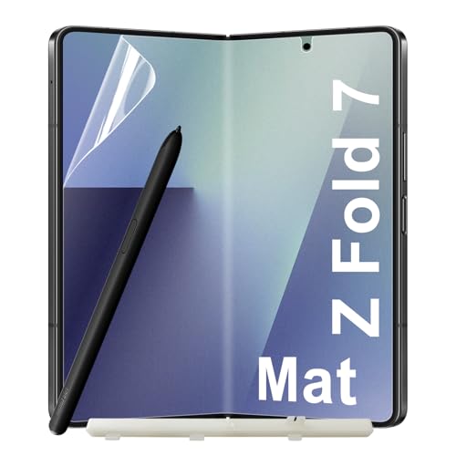 2 Pieces for Samsung Galaxy Z Fold 7 Matte Film Protection, Face Recognition Supported, Matte Anti-Reflect, Anti-Fingerprint Full Coverage Flexible TPU Film - size: Samsung Galaxy Z Fold 7
