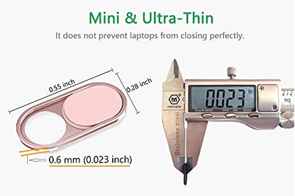 CloudValley Laptop Camera Cover Slide, Metal 0.023 Inch Ultra-Thin, Pink - color: Pink-2 Pcs