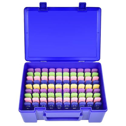 FULLCASE USB Flash Drive Case for SanDisk,for Samsung,for PNY,104-Slot - color: Blue