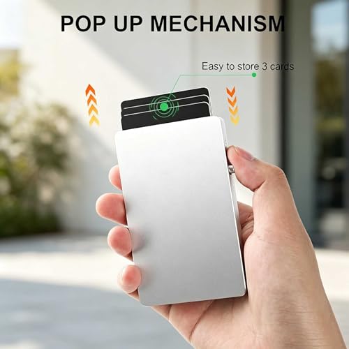Magsafe Wallet Magnetic Card Holder for Phone, Silver - color: Slim Magnetic No Clip - Polished Silver
