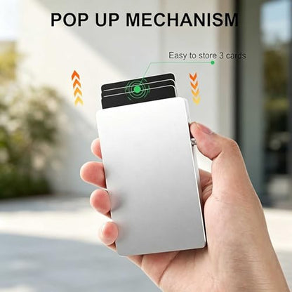 Magsafe Wallet Magnetic Card Holder for Phone, Silver - color: Slim Magnetic No Clip - Polished Silver