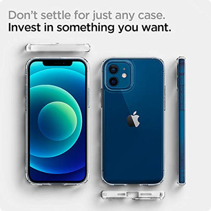 Spigen for iPhone 12 Mini Case, Ultra Hybrid [No Magnet Ring][Anti-Yellowing] - Crystal Clear - color: Crystal Clear, size: iPhone 12 Mini