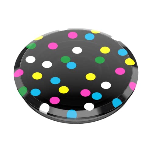 PopSockets Translucent Phone Grip with Expanding Kickstand, PopSockets for Phone, Translucent PopGrip - Black Disco - color: Black Disco