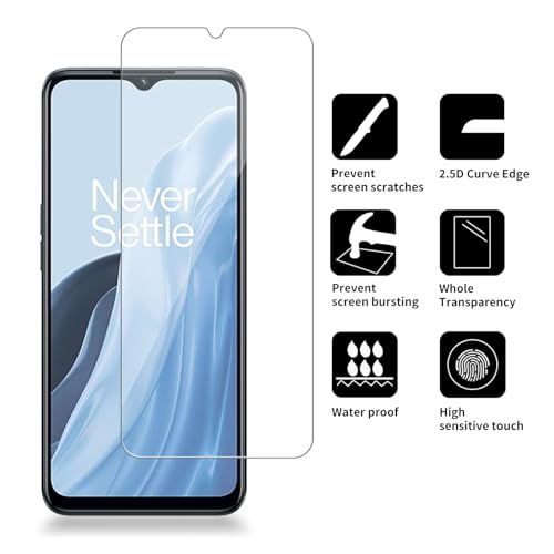 4 Pack Glass Screen Protector Compatible for OnePlus Nord N300 5G / CPH2389 [9H Hardness]-HD Screen Tempered Glass, Scratch Resistant,Easy Install [Case Friendly] - size: OnePlus Nord N300 5G