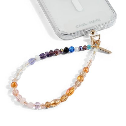 Case-Mate Phone Charm Wrist Strap with Beaded Crystals - Boho Crystal | Detachable Anti-Theft Phone Strap - Hands-Free iPhone Wrist Strap for Women - Phone Chain Wristlet for Galaxy, Pixel & More - color: Boho Crystal