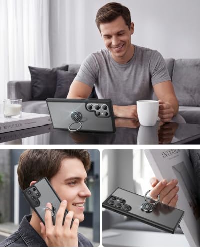 SYNCWIRE Adhesive Phone Ring Holder, Cell Phone Grip, iPhone Ring Stand - color: Carbon Fiber Black, size: 1 Pack