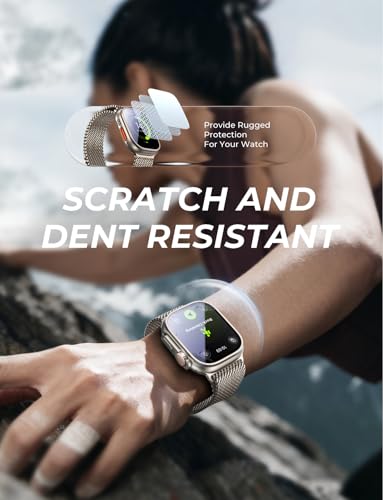 MAGIC JOHN 2 Pack for Apple Watch 49MM Ultra3/Ultra2/Ultra Screen Protector - size: 49MM